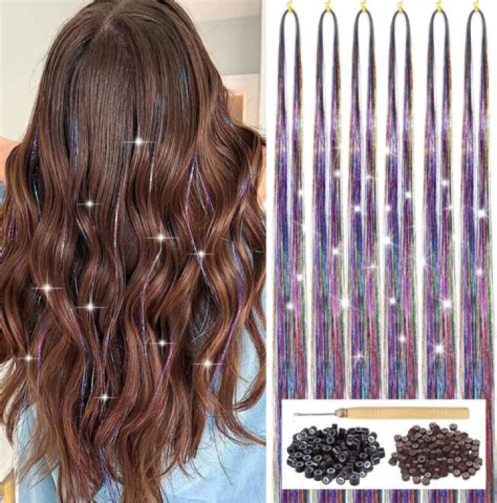 Glimmer And Glam: The Allure Of Hair Tinsel With Beads